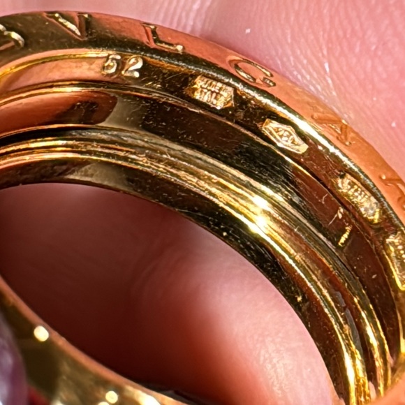 Vintage⭐️Bvlgari Bulgari⭐️B.Zero1 18KT Yellow Gold Ring - Picture 10 of 14
